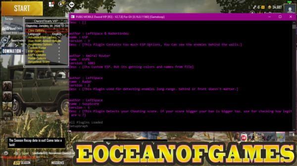 PUBG Hack Download Memory Loader For PC Emulator - Season 11