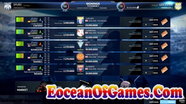 Football Club Simulator Features